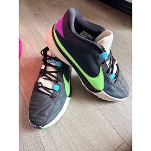 Nike Zoom Freak 3 Men Basketball Shoes Black Green Purple Size 11